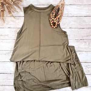 Olive Green Tunic Dress - Sz S